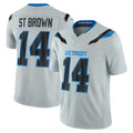 Robertx D.Lions #14 Amon-Ra St. Brown Player Silver Limited 2026 Rivalries Collection Home Game Stitched Jerseys