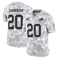 Robertx D.Lions #20 Barry Sanders Player Arctic Camo Salute To Service Limited Stitched Jerseys