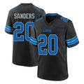 Robertx D.Lions #20 Barry Sanders Player Black Alternate Home Game Stitched Jerseys