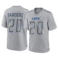Robertx D.Lions #20 Barry Sanders Player Gray Atmosphere Fashion Home Game Stitched Jerseys