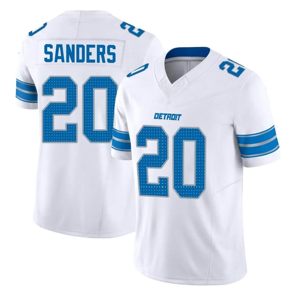 Robertx D.Lions #20 Barry Sanders Player White Limited Vapor F.U.S.E. Alternate Home Game Stitched Jerseys