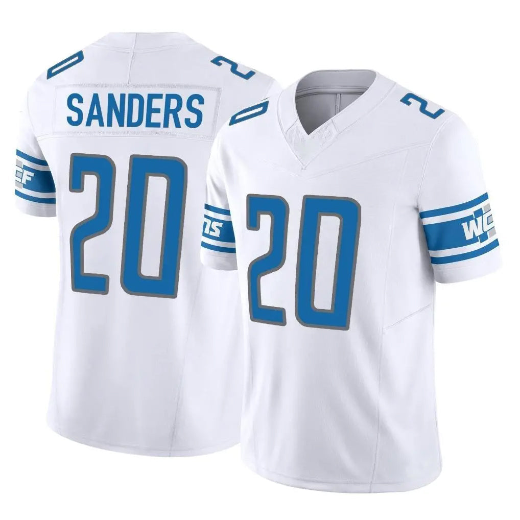 Robertx D.Lions #20 Barry Sanders Player White Vapor F.U.S.E. Limited Home Game Stitched Jerseys