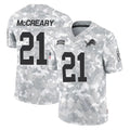 Robertx D.Lions #21 Roger McCreary Player Arctic Camo Salute To Service Limited Stitched Jerseys