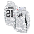 Robertx D.Lions #21 Roger McCreary Player Arctic Camo Salute to Service Hoodies Limited Game Stitched Jerseys