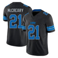 Robertx D.Lions #21 Roger McCreary Player Black Alternate Vapor F.U.S.E. Limited Home Game Stitched Jerseys