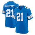 Robertx D.Lions #21 Roger McCreary Player Blue Alternate Home Game Stitched Jerseys