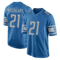 Robertx D.Lions #21 Roger McCreary Player Blue Home Game Stitched Jerseys