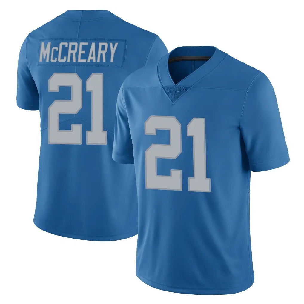 Robertx D.Lions #21 Roger McCreary Player Blue Limited Throwback Vapor Untouchable Stitched Jerseys