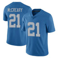 Robertx D.Lions #21 Roger McCreary Player Blue Limited Vapor F.U.S.E. Alternate Home Game Stitched Jerseys