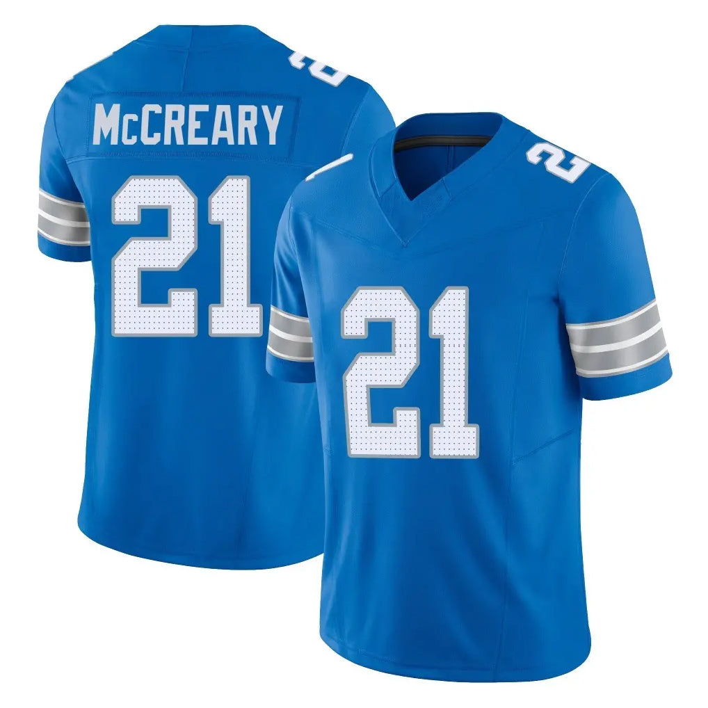 Robertx D.Lions #21 Roger McCreary Player Blue Limited Vapor F.U.S.E. Alternate Home Game Stitched Jerseys