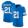 Robertx D.Lions #21 Roger McCreary Player Blue Limited Vapor F.U.S.E. Alternate Home Game Stitched Jerseys