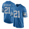 Robertx D.Lions #21 Roger McCreary Player Blue Vapor Untouchable Throwback Game Stitched Jerseys