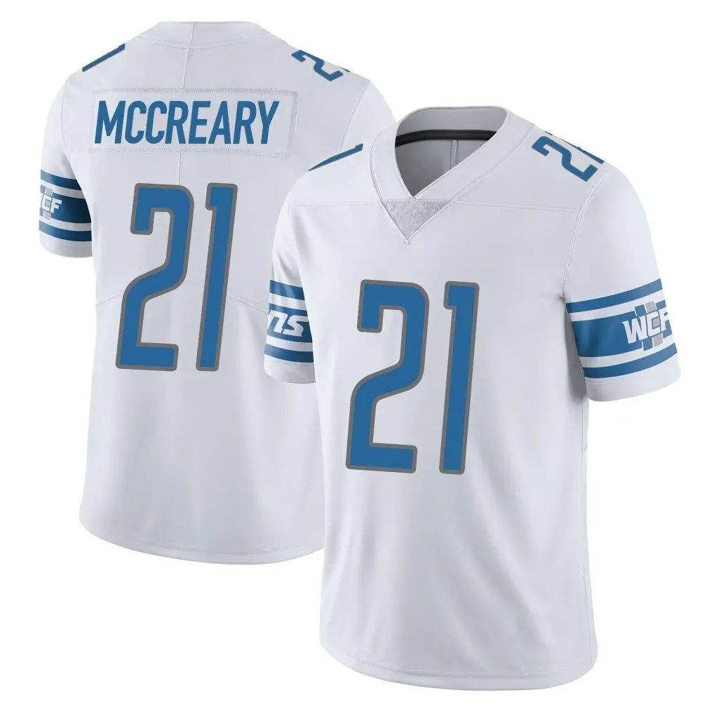 Robertx D.Lions #21 Roger McCreary Player White Limited Vapor Untouchable Home Game Stitched Jerseys