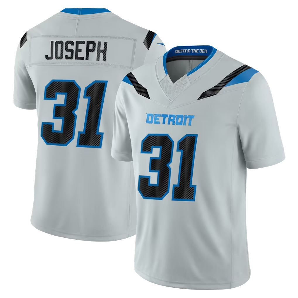 Robertx D.Lions #31 Kerby Joseph Player Silver Limited 2026 Rivalries Collection Home Game Stitched Jerseys