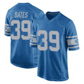 Robertx D.Lions #39 Jake Bates Player Blue Vapor Untouchable Throwback Game Stitched Jerseys