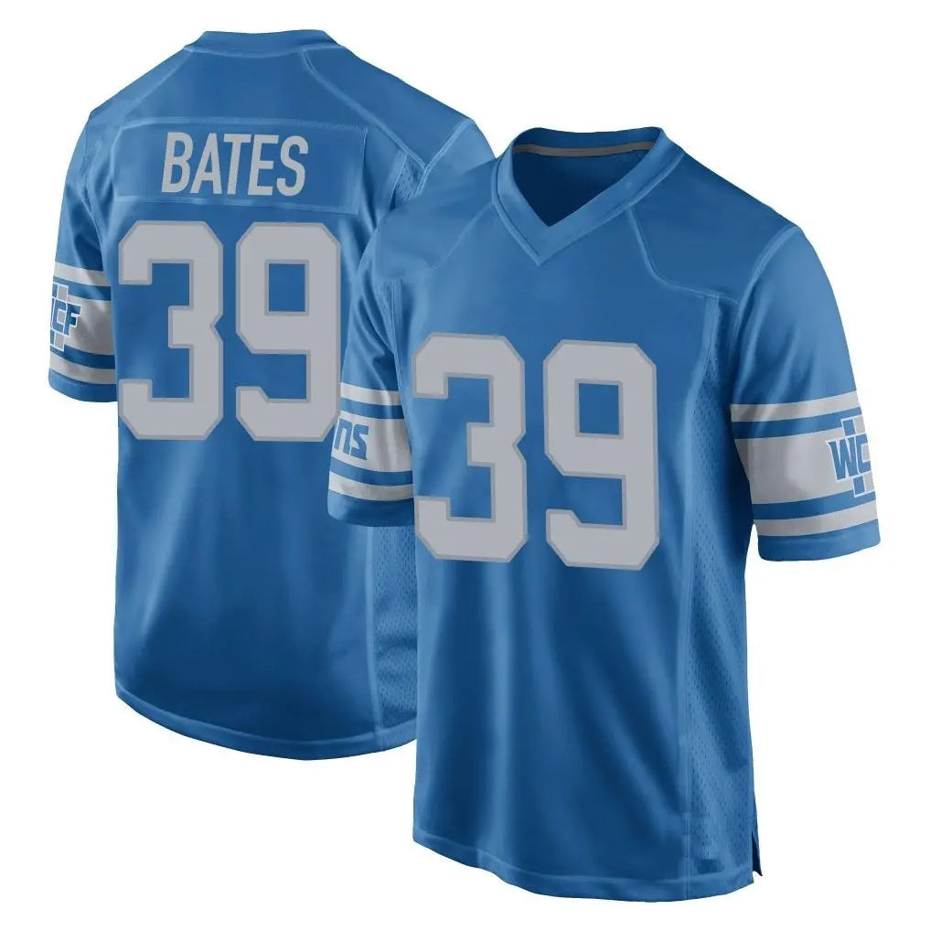 Robertx D.Lions #39 Jake Bates Player Blue Vapor Untouchable Throwback Game Stitched Jerseys