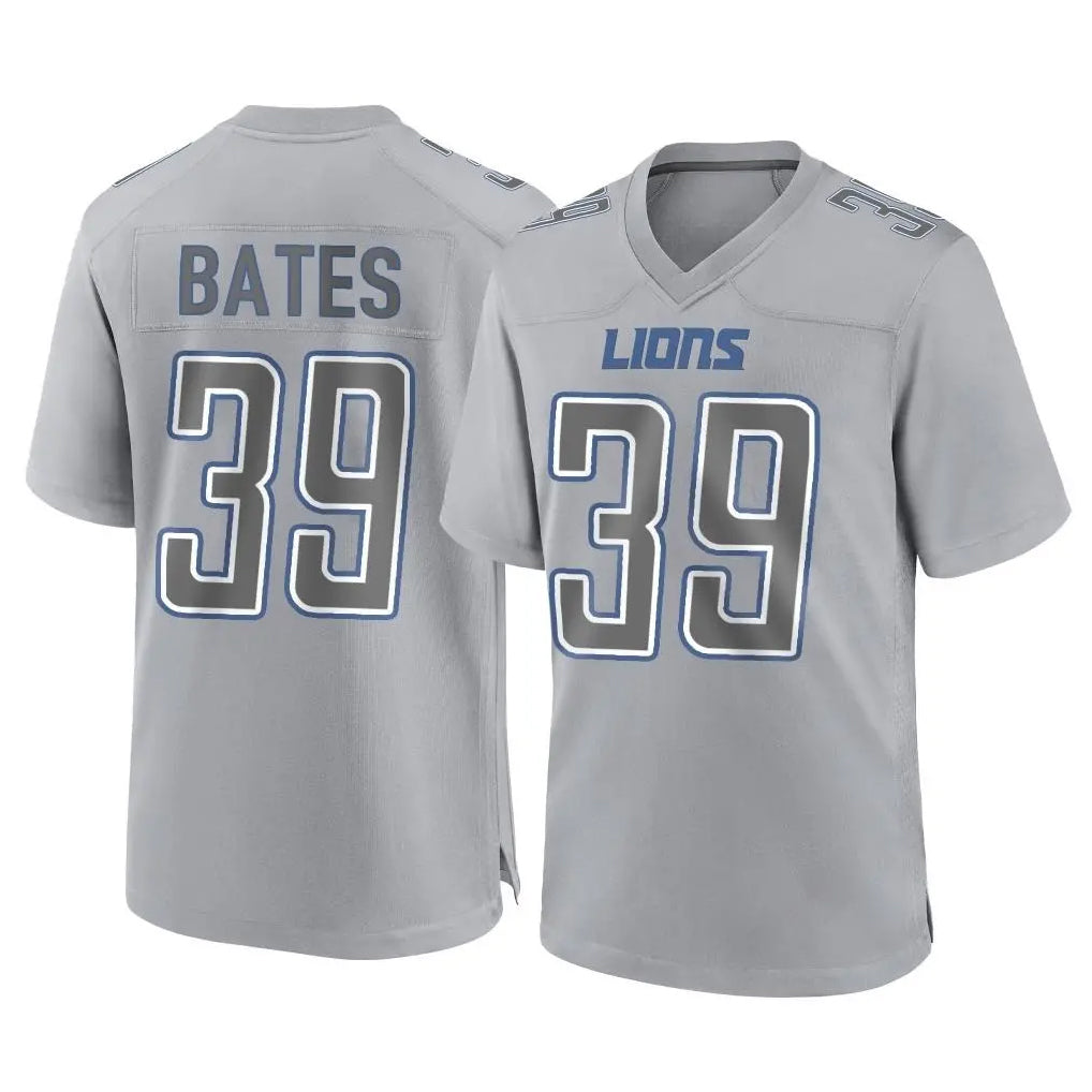 Robertx D.Lions #39 Jake Bates Player Gray Atmosphere Fashion Home Game Stitched Jerseys