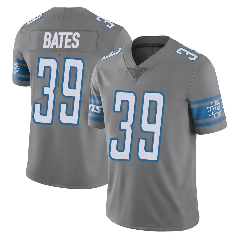 Robertx D.Lions #39 Jake Bates Player Gray Vapor Untouchable Limited Home Game Stitched Jerseys