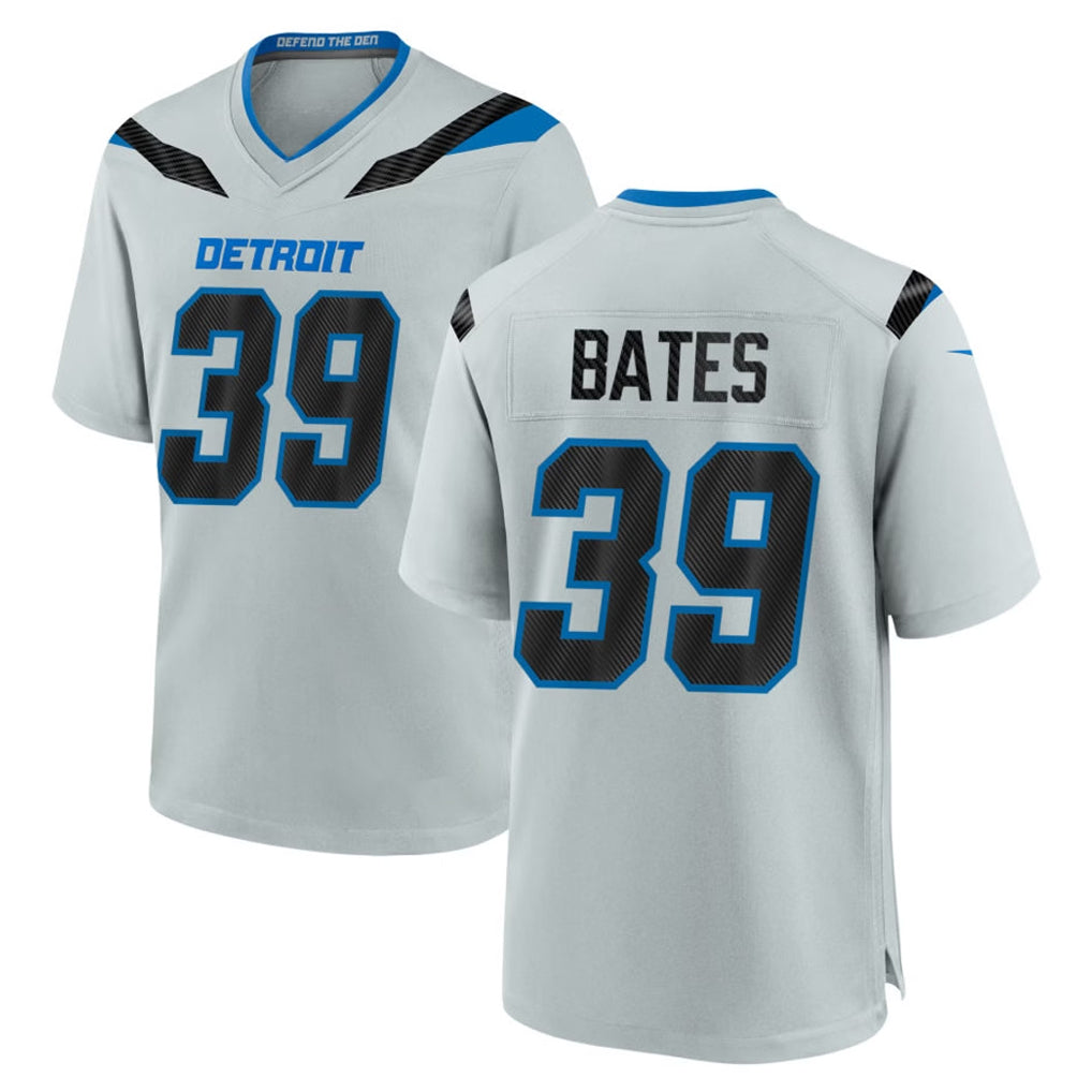 Robertx D.Lions #39 Jake Bates Player Silver 2026 Rivalries Collection Home Game Stitched Jerseys