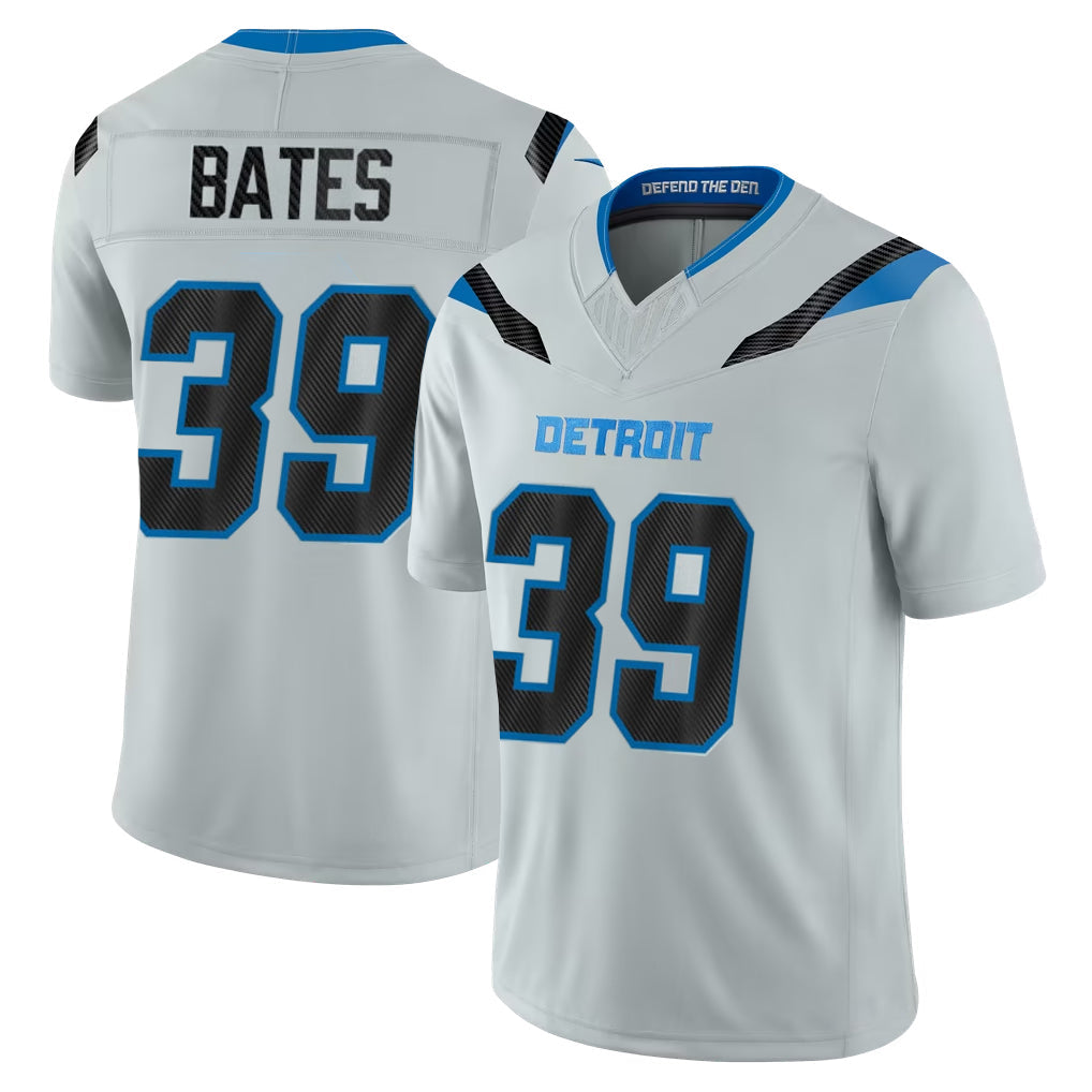 Robertx D.Lions #39 Jake Bates Player Silver Limited 2026 Rivalries Collection Home Game Stitched Jerseys