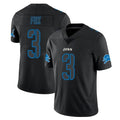 Robertx D.Lions #3 Jack Fox Player Black Impact Limited Home Game Stitched Jerseys