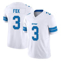Robertx D.Lions #3 Jack Fox Player White Limited Vapor F.U.S.E. Alternate Home Game Stitched Jerseys
