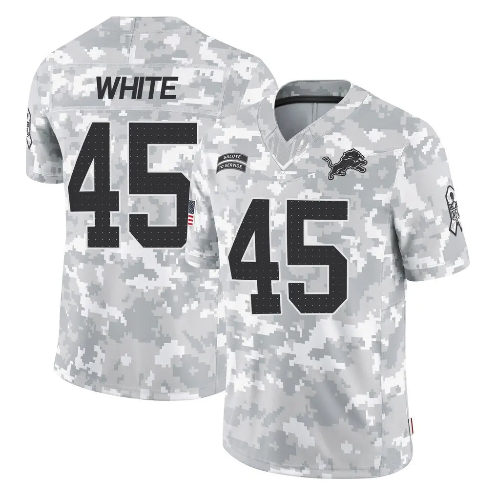 Robertx D.Lions #45 Devin White Player Arctic Camo Salute To Service Limited Stitched Jerseys