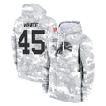 Robertx D.Lions #45 Devin White Player Arctic Camo Salute to Service Hoodies Limited Game Stitched Jerseys