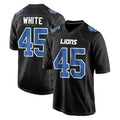 Robertx D.Lions #45 Devin White Player Black Fashion Home Game Stitched Jerseys