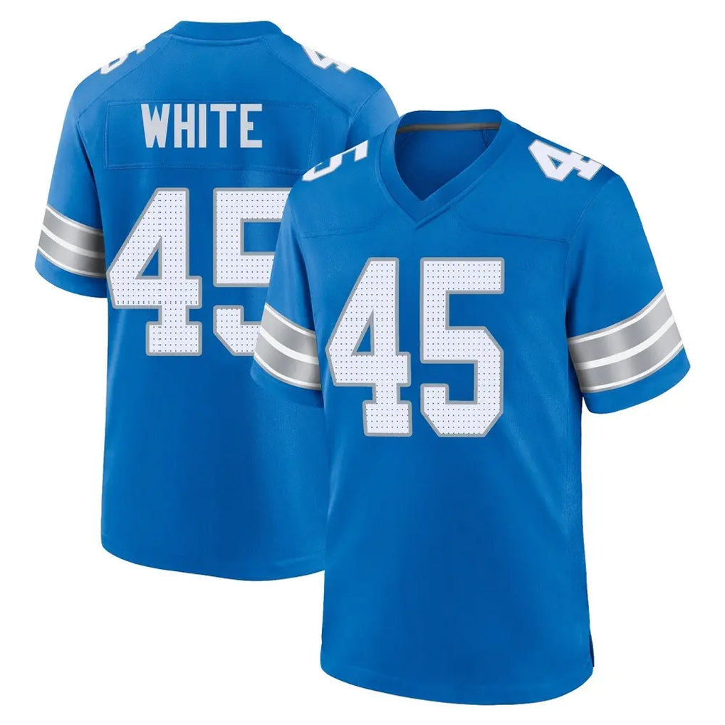Robertx D.Lions #45 Devin White Player Blue Alternate Home Game Stitched Jerseys