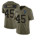 Robertx D.Lions #45 Devin White Player Olive 2025 Salute To Service Limited Home Game Stitched Jerseys