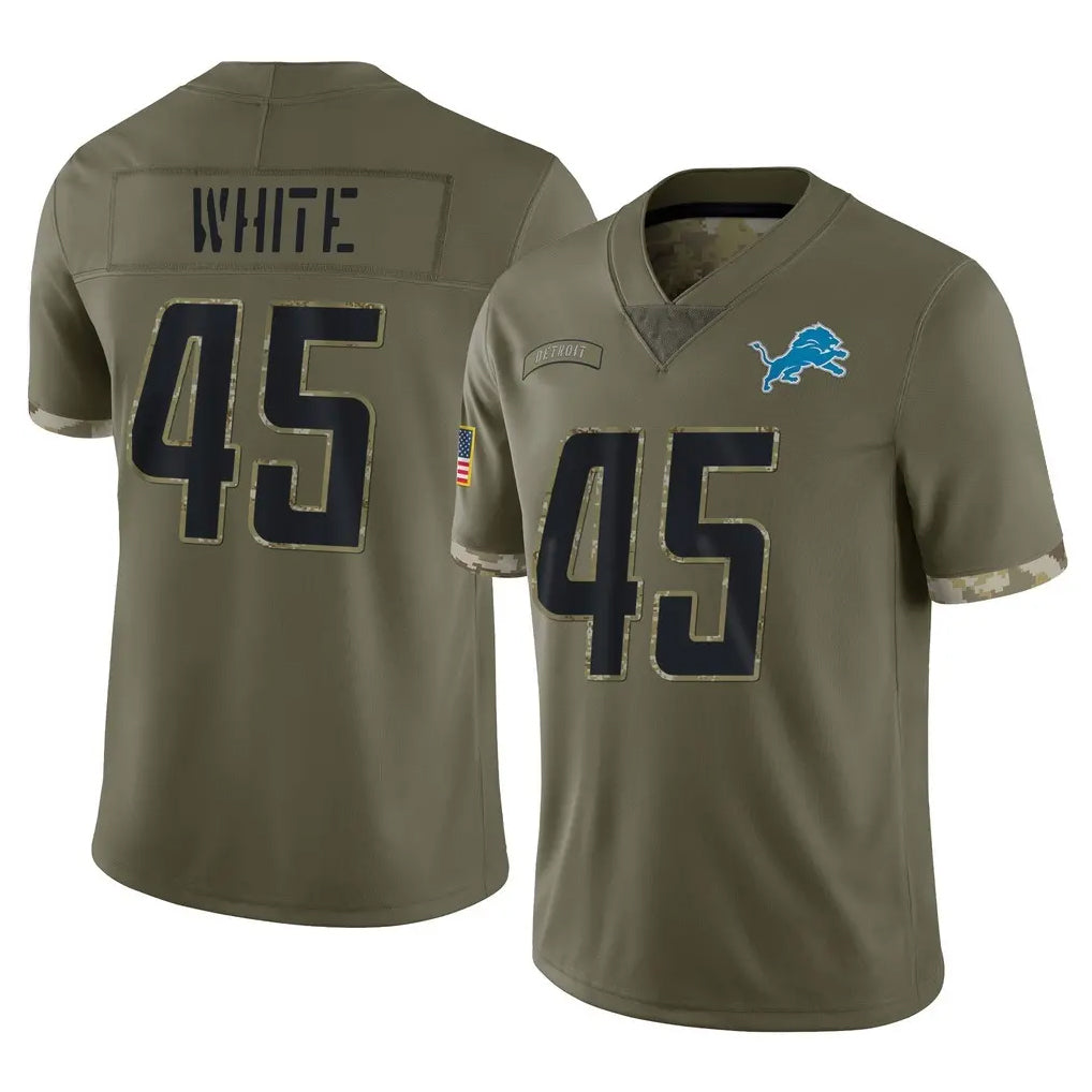 Robertx D.Lions #45 Devin White Player Olive Salute To Service Limited Stitched Jerseys