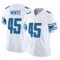 Robertx D.Lions #45 Devin White Player White Vapor F.U.S.E. Limited Home Game Stitched Jerseys
