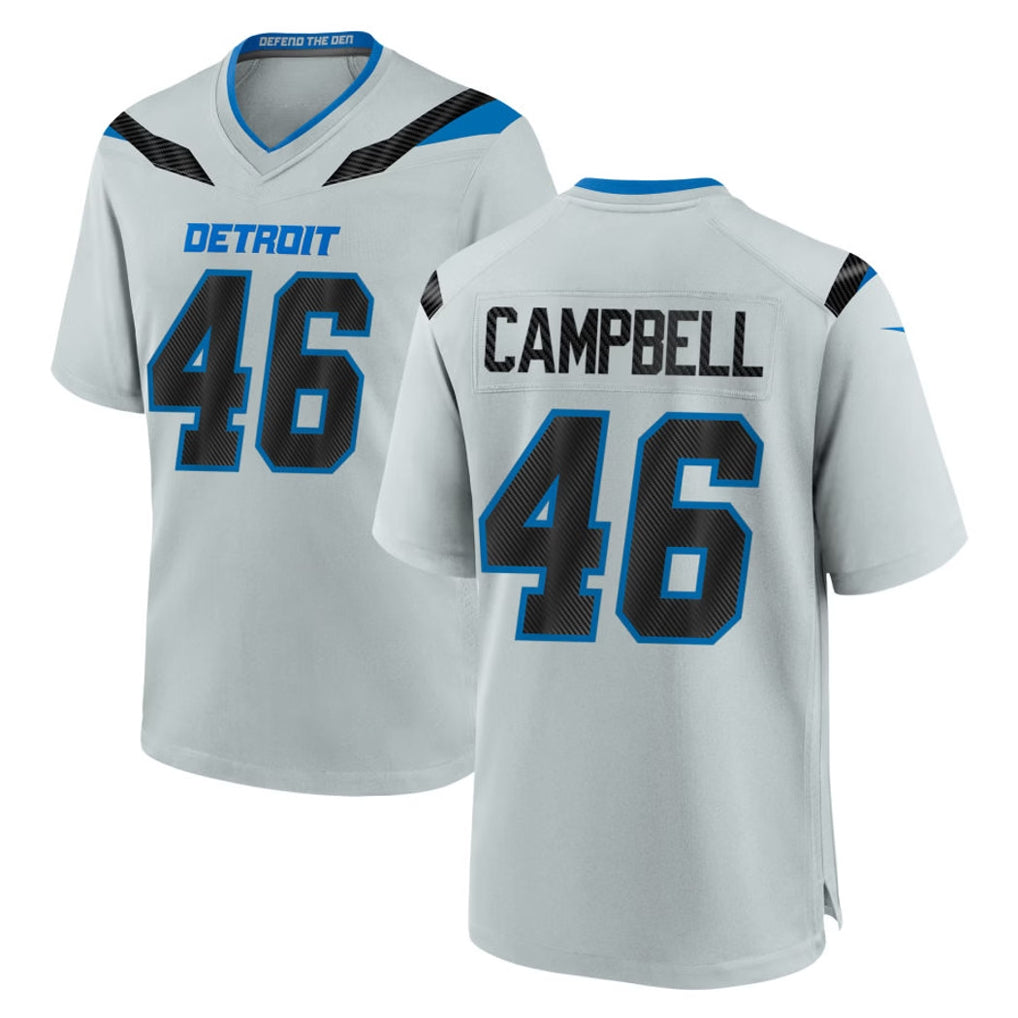 Robertx D.Lions #46 Jack Campbell Player Silver 2026 Rivalries Collection Home Game Stitched Jerseys