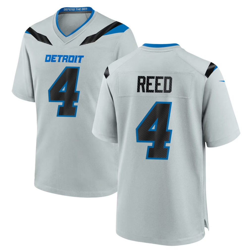 Robertx D.Lions #4 D.J. Reed Player Silver 2026 Rivalries Collection Home Game Stitched Jerseys