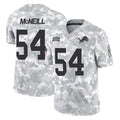 Robertx D.Lions #54 Alim McNeill Player Arctic Camo Salute To Service Limited Stitched Jerseys