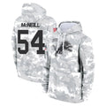 Robertx D.Lions #54 Alim McNeill Player Arctic Camo Salute to Service Hoodies Limited Game Stitched Jerseys