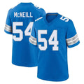 Robertx D.Lions #54 Alim McNeill Player Blue Alternate Home Game Stitched Jerseys