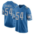 Robertx D.Lions #54 Alim McNeill Player Blue Home Game Stitched Jerseys