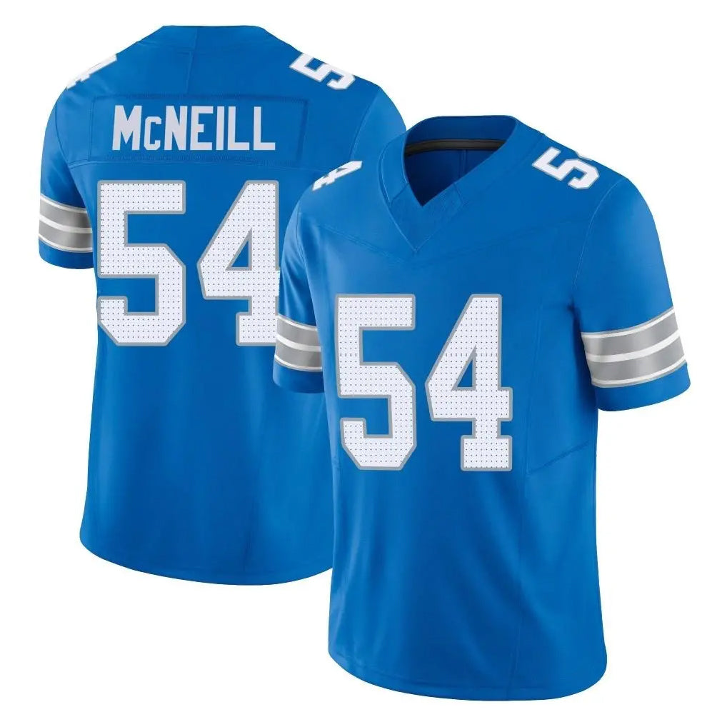 Robertx D.Lions #54 Alim McNeill Player Blue Limited Vapor F.U.S.E. Alternate Home Game Stitched Jerseys