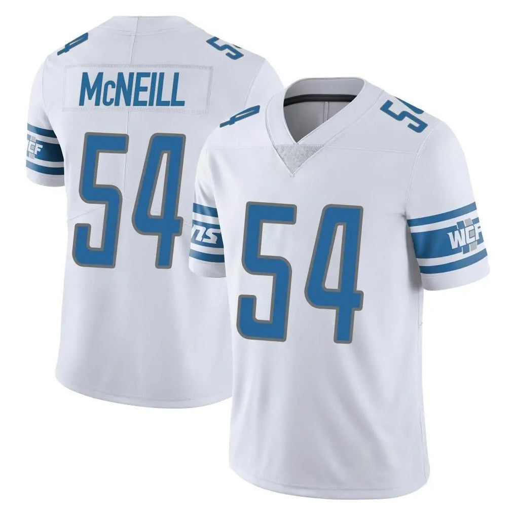 Robertx D.Lions #54 Alim McNeill Player White Limited Vapor Untouchable Home Game Stitched Jerseys