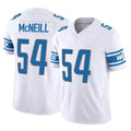 Robertx D.Lions #54 Alim McNeill Player White Vapor F.U.S.E. Limited Home Game Stitched Jerseys