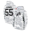 Robertx D.Lions #55 Derrick Barnes Player Arctic Camo Salute to Service Hoodies Limited Game Stitched Jerseys