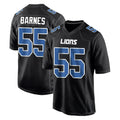 Robertx D.Lions #55 Derrick Barnes Player Black Fashion Home Game Stitched Jerseys