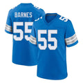 Robertx D.Lions #55 Derrick Barnes Player Blue Alternate Home Game Stitched Jerseys