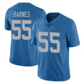 Robertx D.Lions #55 Derrick Barnes Player Blue Limited Throwback Vapor Untouchable Stitched Jerseys