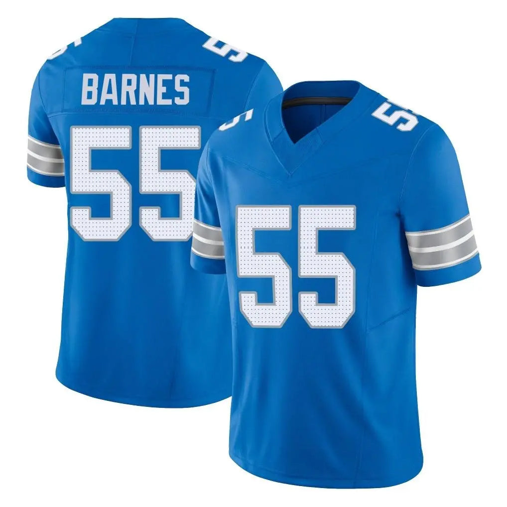 Robertx D.Lions #55 Derrick Barnes Player Blue Limited Vapor F.U.S.E. Alternate Home Game Stitched Jerseys