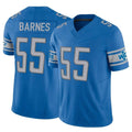 Robertx D.Lions #55 Derrick Barnes Player Blue Vapor F.U.S.E. Limited Home Game Stitched Jerseys
