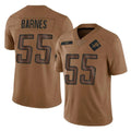 Robertx D.Lions #55 Derrick Barnes Player Brown Salute To Service Limited Stitched Jerseys