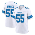 Robertx D.Lions #55 Derrick Barnes Player White Alternate Home Game Stitched Jerseys